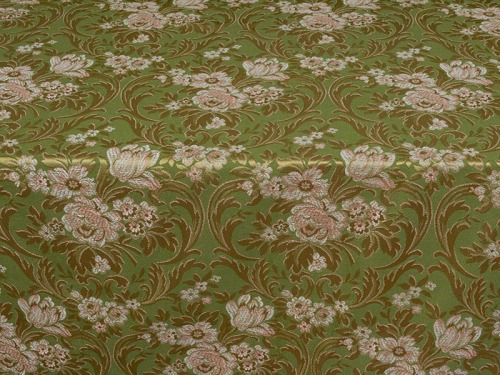 vintage-floral-jacquard-fabric-green
